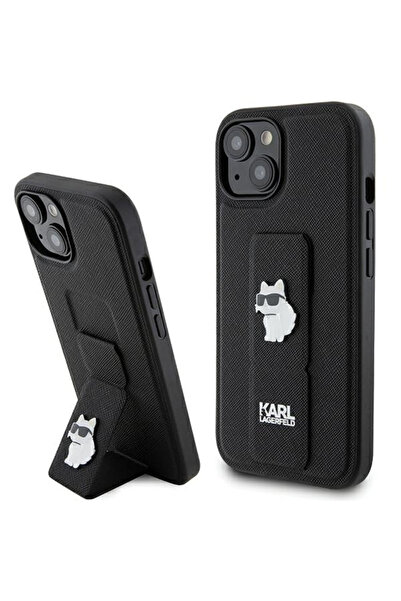 Stef's Cat Husa MagSafe pentru Apple iPhone 15, Karl Lagerfeld, Saffiano Grip...