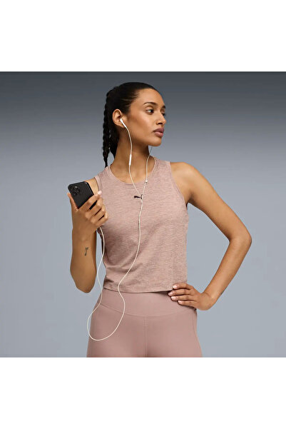 Puma CLOUDSPUN SLEEVELESS TANK Açık Kahve Kadın Antrenman Atleti
