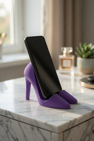 MYCRAFT3D Topuklu Ayakkabı Telefon Standı – Dekoratif Telefon Tutucu