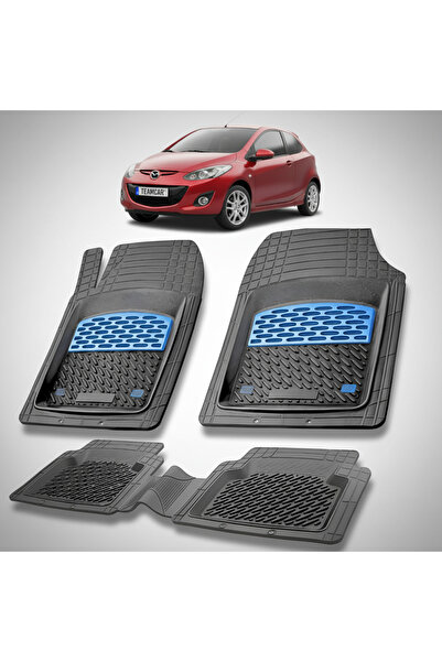 TEAMCAR Covorașe auto compatibile pentru Mazda 2 DE Facelift Hatchback cu 3 u...