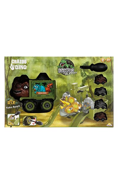 Generic Brand Set de joaca cu vehicule, Dino, 27 de piese