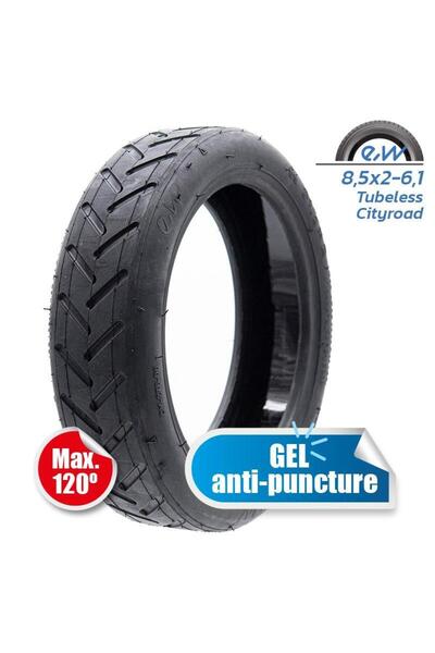 eWheel Anvelopa cauciuc tubeless cu gel 8.5x2 pentru trotinete electrice
