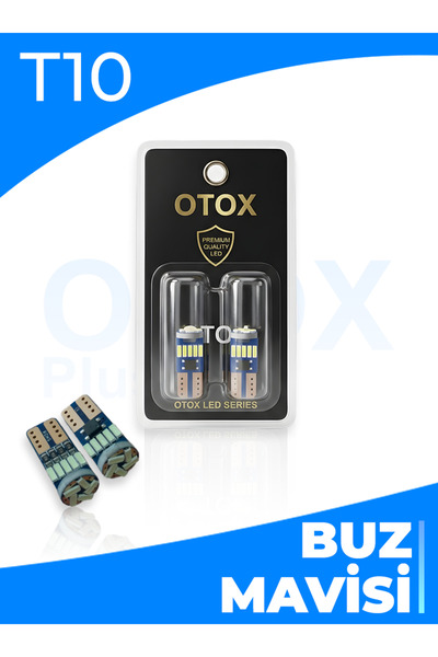 Otox T10 | BUZ MAVİSİ ( ICE BLUE ) | Canbus | LED Park Ampulü 6000K BUZ MAVİS...
