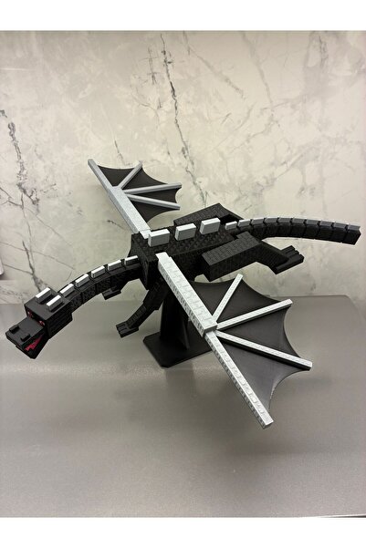 Edoka Tasarım Minecraft Ender Dragon Figürü 38CM Tüm Eklemleri Hareketli Oyuncak