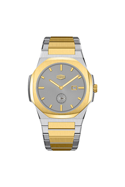 HeroForce Men's Watch Herro Force Steel Silver and Gold Color