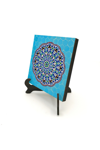 Sadrazam طاولة مكتبية من الخشب المضغوط (MDF) مطبوعة بتصميم مسجد الجمعة الصيني...