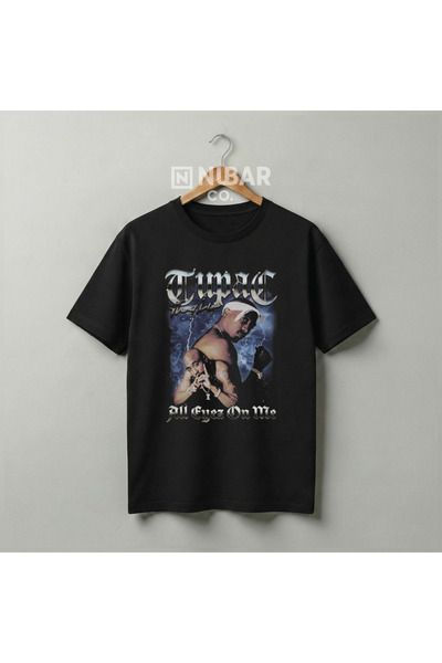 Grafftee Clothing تي شيرت من القطن الفاخر بتصميم توباك للجنسين