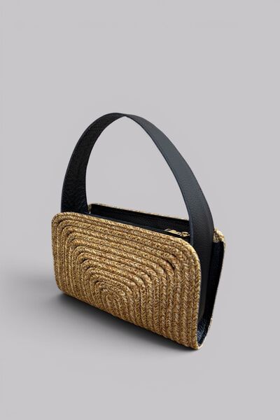 MaVaux Palmera Genuine Leather & Wicker Handmade Bag – Natural, Stylish, and ...