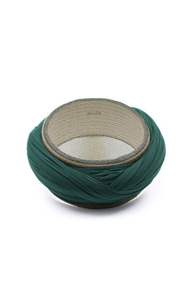 Sarıkhane Mesh Sarık – Green Fabric – Green Skullcap – Cross Winding – Mesh –...