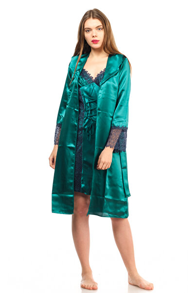 FIRST STYLE High-Quality Turkish Sleepwear Two-Piece Set for Brides with Prem...