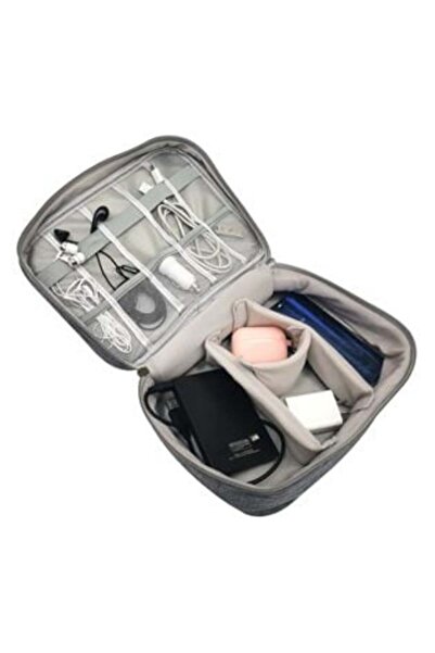 OEM Cable Organizer Bag Grey 24.5 x 18.5 x 10 cm