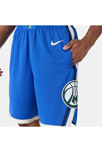 Nike Men's NBA 23/24 Milwaukee Bucks City Edition Swingman Basketball Shorts ...