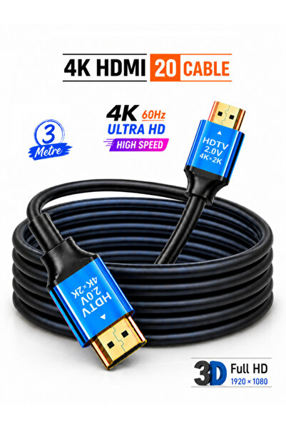 ANKTEK 4K HDMI 2.0V Kablo 4K@60Hz 3D Premium 18 Gpbs Yüksek Hız ve Netlikte S...