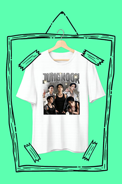 barsdepo K-Pop Tarzı BTS Baskılı Oversize Unisex Tişört – Kore Streetwear