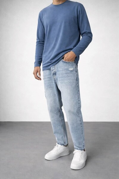 OHM OHEPMODA Boyfriend Mold Men's Jeans Trousers