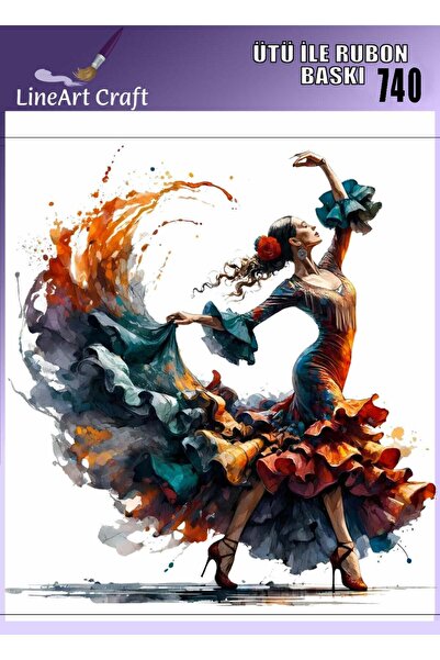 LİNEART Iron-On Rubon Transfer Printing for Wood & Fabric Transfer No:Rb740-3...