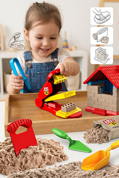 craftivio Art Craft Sand House Tuğla Yapma ve Ev İnşa Etme Oyun Kumu Seti 750...