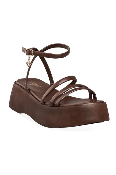 Envie Shoes Mairiboo by Γυναικεία Πέδιλα Flatforms M03-21904-28 Καφέ
