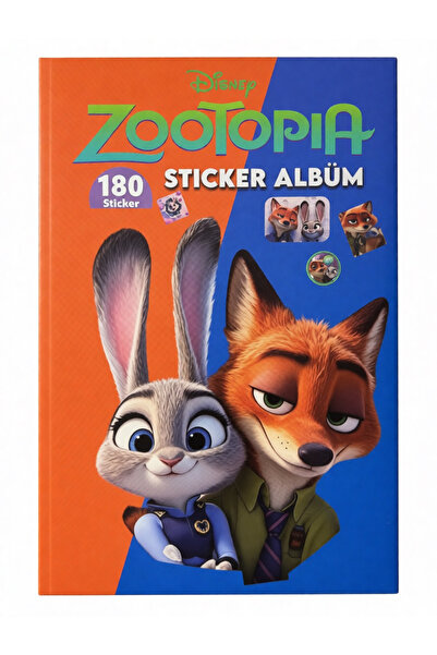 DoviCo Zootopia Sticker Albüm Çocuklar İçin Çıkartma Kitabı 180 Renkli Baskı ...