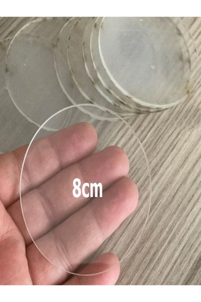 SeHa Design SeHa Pleksi Şeffaf Magnet Yapımına Uygun 8cm Boyanabilir Yuvarlak...