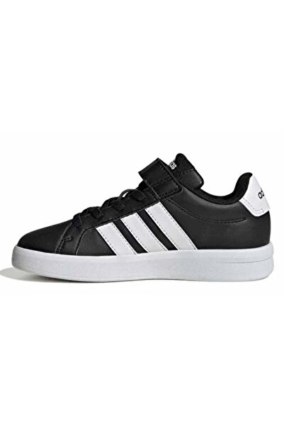adidas Grand Court 3.0 El C HP3533 Ortopedik Çocuk Spor Ayakkabı SİYAH-BEYAZ