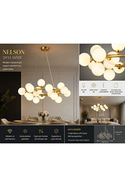 ATIK Nelson 20’li Modern Avize