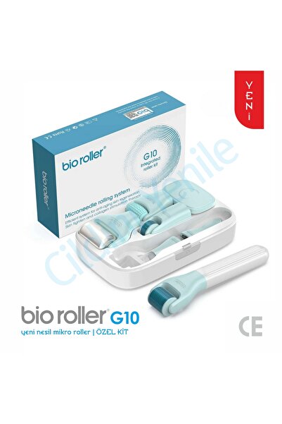 Dermacild Bio Roller G10 Yeni Nesil Mikro Roller 9 Başlıklı Özel Kit + Temizl...