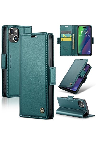 Caseme 023 Luminus Θήκη Πορτοφόλι Green (Apple iPhone 15)