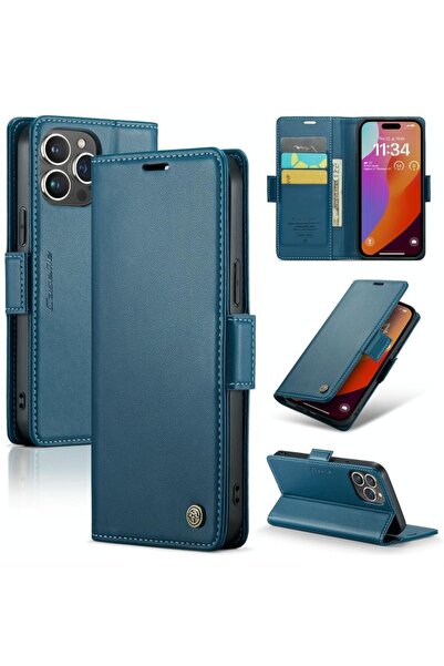 Caseme 023 Luminus Θήκη Πορτοφόλι Blue (Apple iPhone 15 Pro Max)