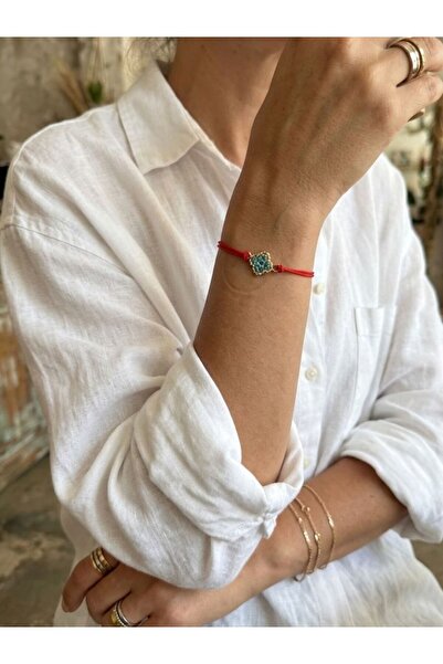 NevoAccessory Miyuki Louis Bileklik Kırmızı İp Ayarlanabilir Bileklik