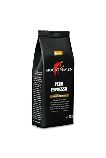 Mount Hagen Cafea boabe arabica Peru Espresso Demeter, 250 g,