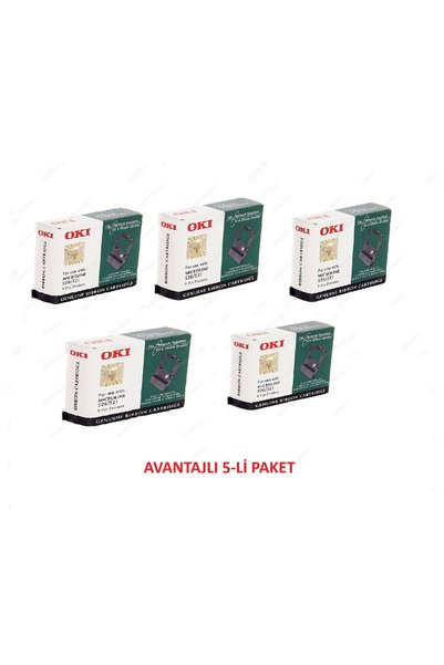 OKI ML 520-521 YAZARKASA ŞERİT (AVANTAJLI 5-Lİ PAKET)