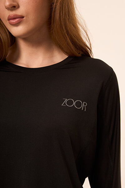 Zoor Kadın Uzun Kol Compression Fitness Gym Spor Body Tshirt