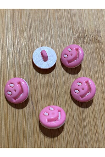 Lorin hobi Smiling Face Plastic Baby Button with Bottom Attachment 16 mm 5 Pi...