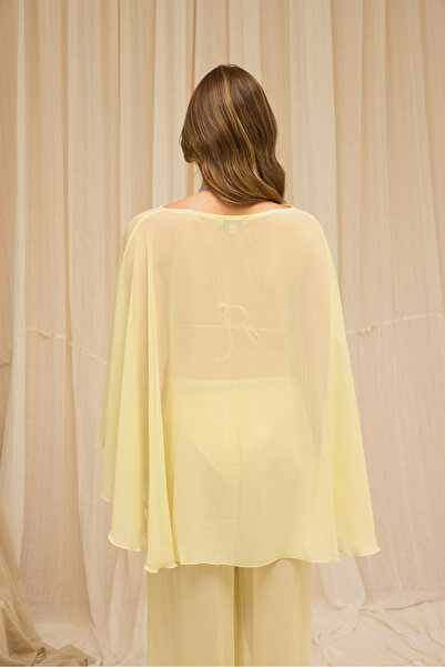 BOHEMAİ Charm Salaş Sarı Crop Pantolon Takım