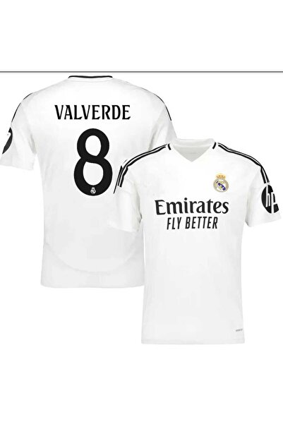 BYSPORTAKUS Real Madrid 2024-25 Yeni Sezon Federico Valverde İç Saha Forması