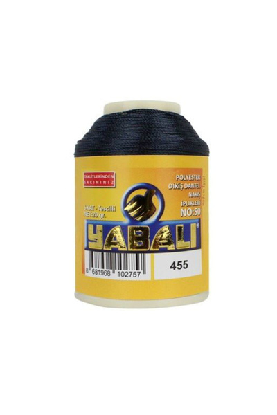 Yabalı Polyester Dikiş Dantel Nakış İpi 20 Gram Kat No : 50 Renk No : 455 Lac...