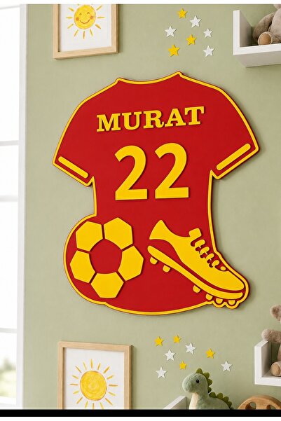 yucisaatleri Forma futbol temalı genç odası duvar veya kapı süsü kişiye özel ...