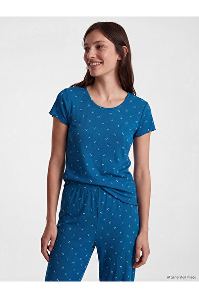 LC Waikiki Set pijamale de damă cu decolteu cu flori