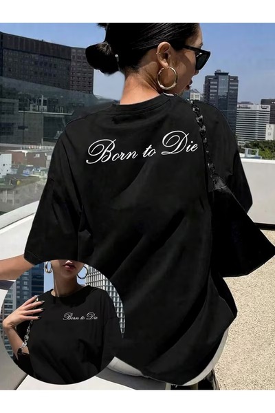 puolikuu Tricou cu imprimeu mixt pentru femei, confortabil, cu croială lejeră
