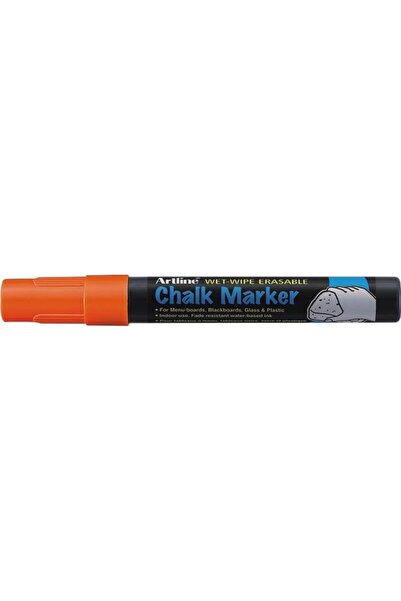 artline chalk marker, for whiteboards, 4.0mm tip - orange