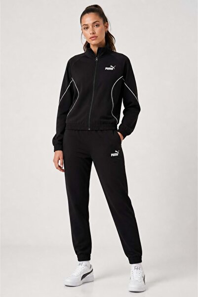Puma 691907 Woven Tracksuit Cl Women's Tracksuit Set Black
