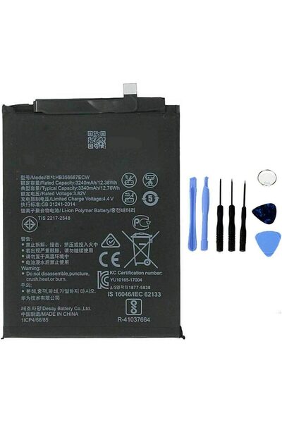 indirimplus Huawei P30 Lite Uyumlu Batarya+Montaj Seti HB356687ECW