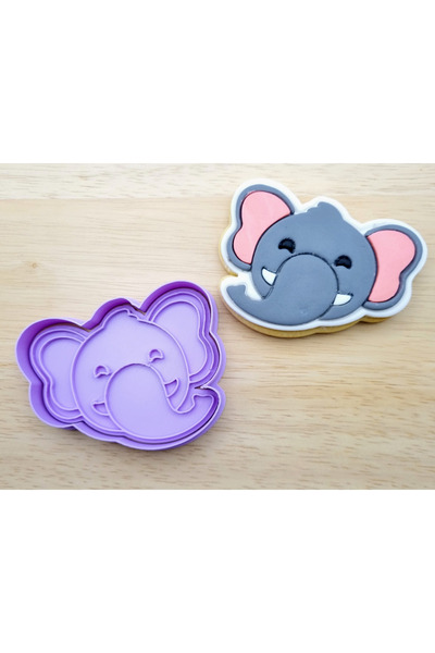 LİYA3D Elephant Themed Cookie Mold – 3D Printing Cute Elephant Biscuit & Fond...
