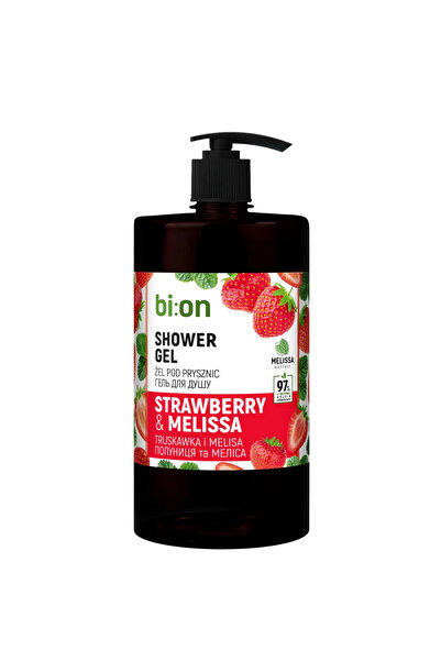 BIO Naturell Gel de duș cu căpșuni și melisa, 946 ml, Pentru toate tipurile d...