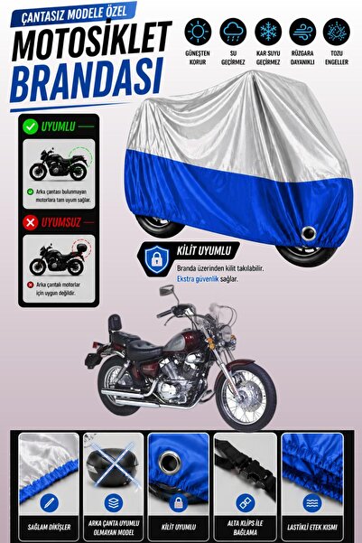 Cemku Twin Top Gray - Bottom Blue Bisan Roadstar 250 Compatible Engine Cover,...