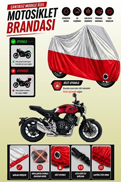 Cemku Twin غطاء محرك متوافق مع هوندا CB 1000 R باللون الرمادي من الأعلى والأح...