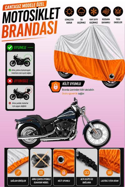 Cemku Twin Top Gray - Bottom Orange Harley-Davidson Softail Night Train Fxstb...