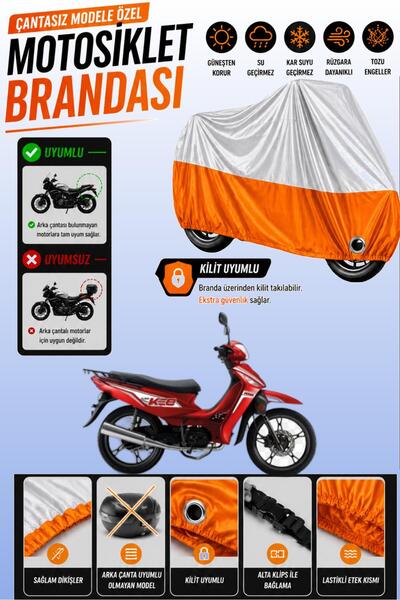 Cemku Twin Top Gray - Bottom Orange Kuba Kee 100 Compatible Engine Cover, Rea...