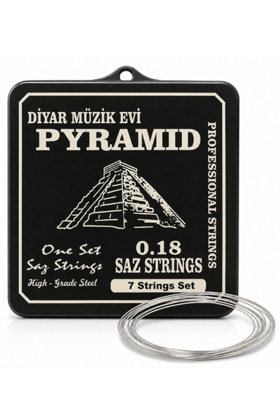 Pyramid Kısa Sap Bağlama Teli 0.18 mm 7’li Takım